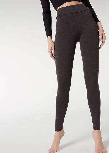 Calzedonia Bomull Leggings Dam Grå | SE1554VD