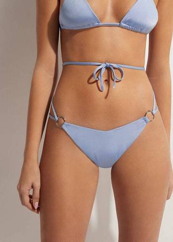 Calzedonia Brazilian String Abu Dhabi Bikiniunderdel Dam Blå | SE2866RW