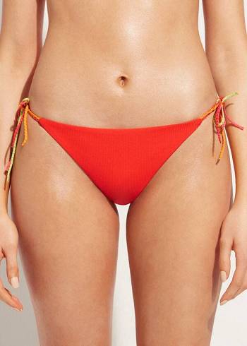 Calzedonia Brazilian String Berlino Bikiniunderdel Dam Röda | SE2864YU