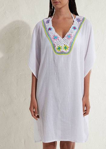 Calzedonia Crochet Neckline Kaftan Cover Ups Dam Vita | SE2116DN