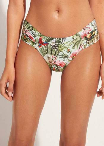 Calzedonia Draped Nairobi Eco Bikiniunderdel Dam Gröna | SE2813SO