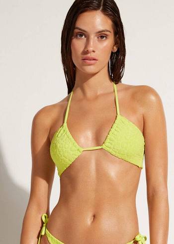 Calzedonia Drawstring Bandeau Bangkok Bikinitoppar Dam Gröna | SE2483NB