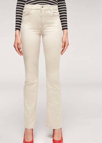 Calzedonia Eco Light Flared Denim Jeans Dam Bruna Beige | SE1616UT