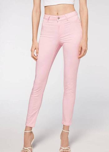 Calzedonia Eco Light Push Up Denim Byxor Dam Rosa | SE1464AP