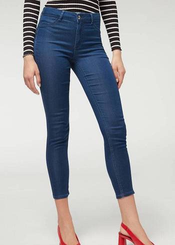 Calzedonia Eco Light Push Up Denim Jeans Dam Marinblå | SE1609MA