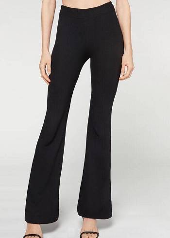 Calzedonia Flared Leggings Dam Svarta | SE1538UT