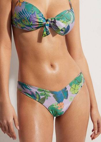 Calzedonia High Cut Brazilian Brasilia Bikiniunderdel Dam Lila | SE2807KI