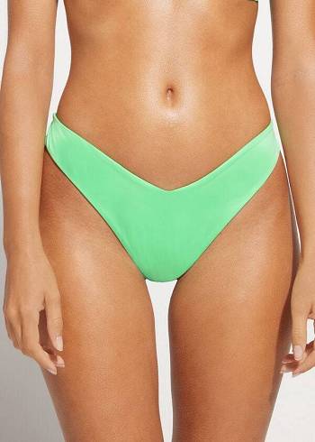 Calzedonia High Cut Brazilian Indonesia Eco Bikiniunderdel Dam Mintgröna | SE2804XF