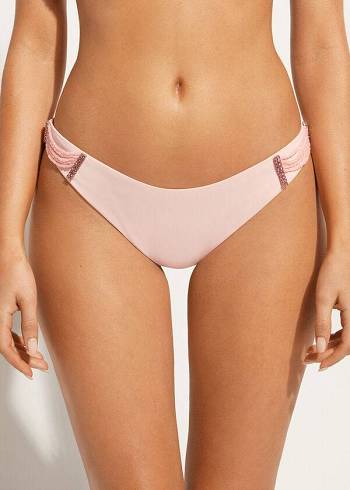 Calzedonia High-Cut Brazilian Manila Bikiniunderdel Dam Rosa | SE2748YU