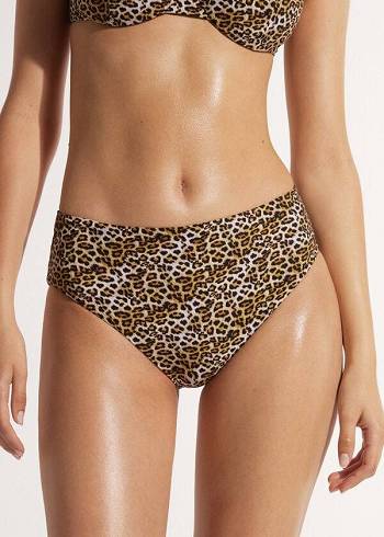 Calzedonia High Midja Malindi Bikiniunderdel Dam Bruna | SE2756BC