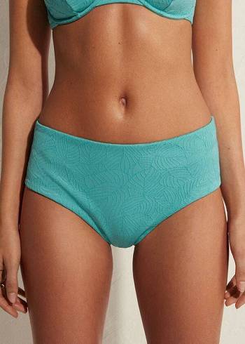 Calzedonia High Midja Marsiglia Bikiniunderdel Dam Turkos | SE2755NB