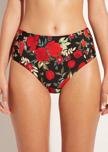 Calzedonia High Midja Reversible Nizza Bikiniunderdel Dam Rosa | SE2754MA