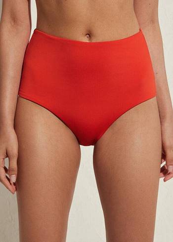 Calzedonia High Shaper Midja Indonesia Eco Bikiniunderdel Dam Röda | SE2786DN