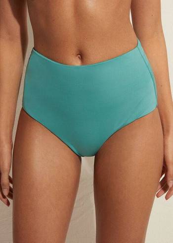 Calzedonia High Shaper Midja Indonesia Eco Bikiniunderdel Dam Turkos | SE2789PQ