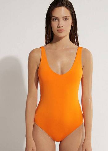 Calzedonia One Piece Indonesia Eco Baddräkter Dam Orange | SE2028EX