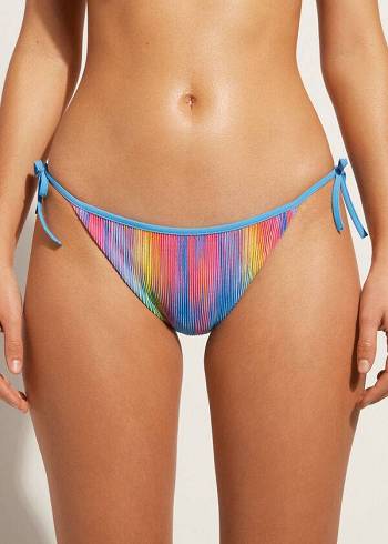 Calzedonia Plisserad String Maiorca Bikiniunderdel Dam Olika Färger | SE2680EX