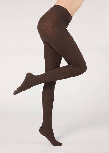 Calzedonia Soft Modal and Cashmere Blend Opaque Strumpbyxor Dam Bruna | SE3126PQ