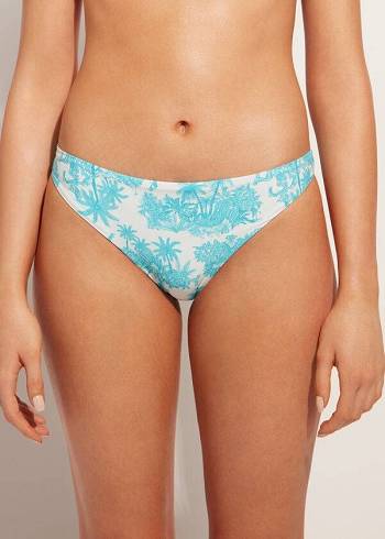 Calzedonia Sorrento Bikiniunderdel Dam Blå | SE2616CE