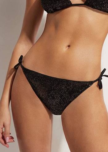 Calzedonia String Cannes Bikiniunderdel Dam Svarta | SE2606YU