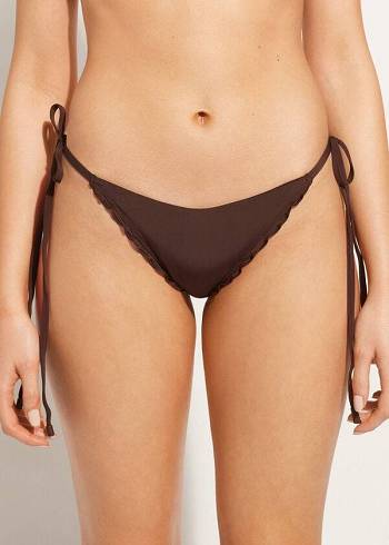 Calzedonia String String Islamorada Bikiniunderdel Dam Kaffe Bruna | SE2573DN