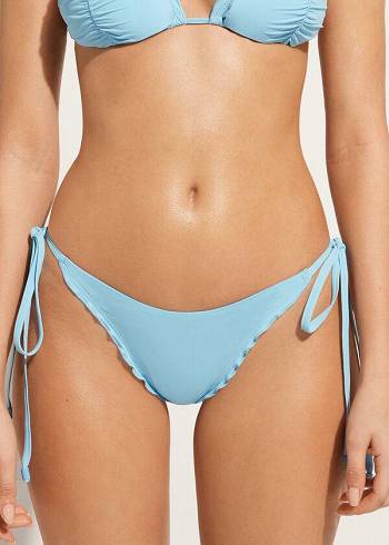 Calzedonia String String Islamorada Bikiniunderdel Dam Blå | SE2574SO