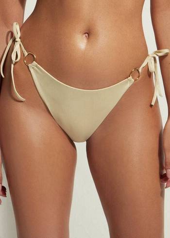 Calzedonia String Tie Abu Dhabi Bikiniunderdel Dam Guld | SE2571GL