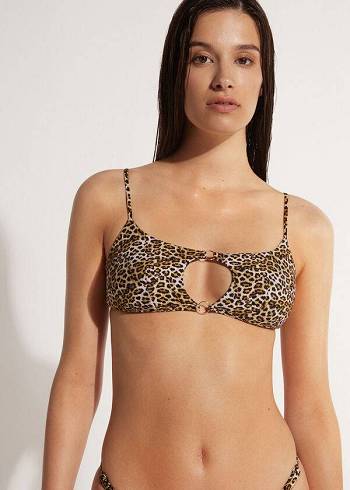 Calzedonia Tank Malindi Bikinitoppar Dam Bruna Svarta | SE2209WY