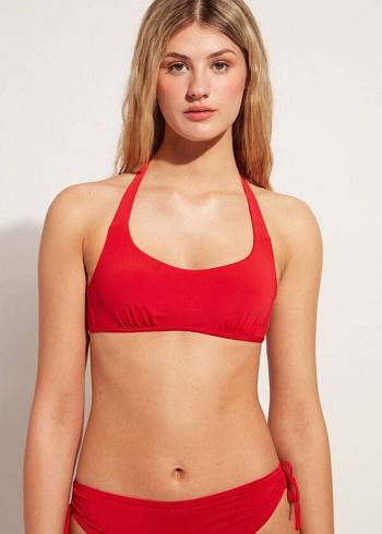 Calzedonia Tank-Trend Indonesia Bikinitoppar Dam Röda | SE2181MA