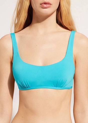 Calzedonia Tank-Trend Indonesia Bikinitoppar Dam Turkos Gröna | SE2182QZ