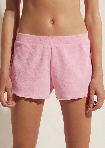 Calzedonia Terrycloth Shorts Cover Ups Dam Rosa | SE2040GL