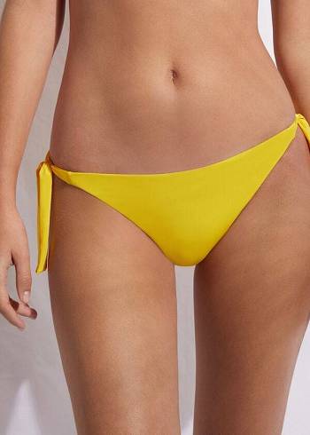 Calzedonia Tied Indonesia Eco Side tie Bikiniunderdel Dam Gula | SE2538CE