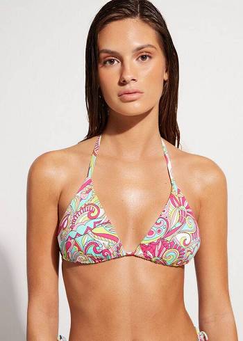 Calzedonia Triangle String Londra Bikinitoppar Dam Röda | SE2140AP