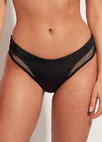 Calzedonia Tulle Insert Shaped Midja Tokyo Bikiniunderdel Dam Rosa | SE2534MA