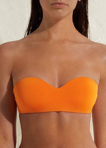 Calzedonia Vadderad Bandeau Indonesia Eco Bikinitoppar Dam Orange | SE2399TV