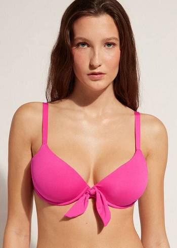 Calzedonia Vadderad Push-Up Indonesia Bikinitoppar Dam Rosa | SE2337GL