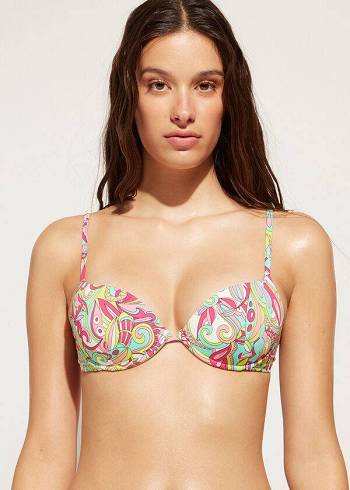 Calzedonia Vadderad Push-Up Londra Bikinitoppar Dam Olika Färger | SE2330CE