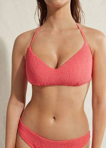 Calzedonia Vadderad Triangle Lanzarote Bikinitoppar Dam Rosa | SE2259MA