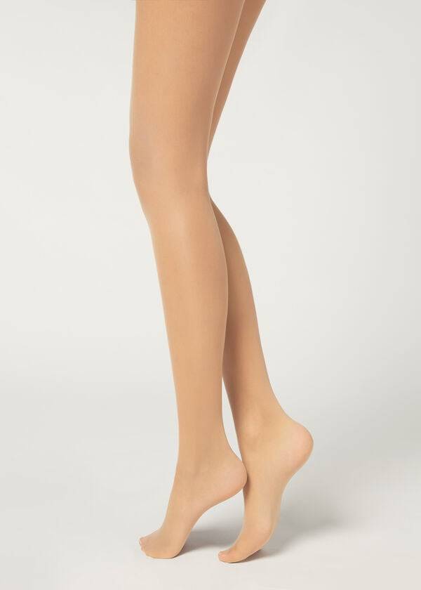 Calzedonia 20 Denier Essential Invisible Sheer Strumpbyxor Dam Beige | SE3046KI