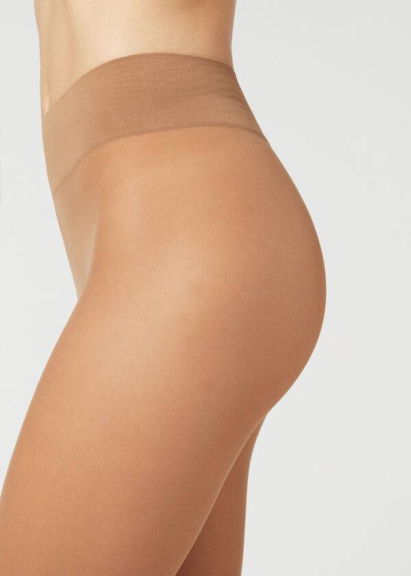 Calzedonia 30 Denier Total Bekvämlighet Soft Touch Opaque Strumpbyxor Dam Beige | SE3177EX