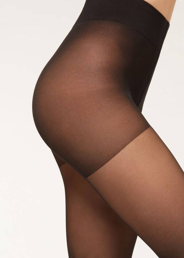 Calzedonia 40 Denier Action Medium Sheer Strumpbyxor Dam Svarta | SE2995NB