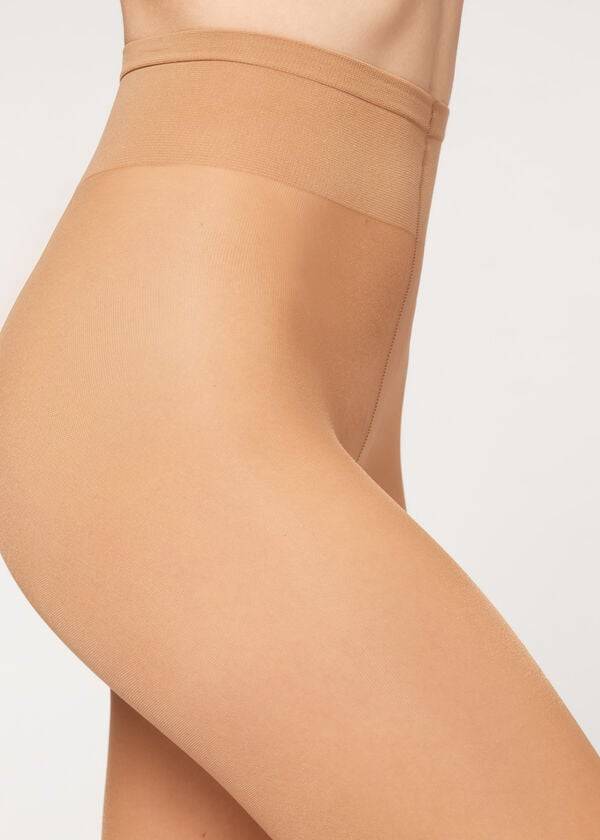 Calzedonia 40 Denier Sheer Strumpbyxor Dam Beige Bruna | SE2983AP