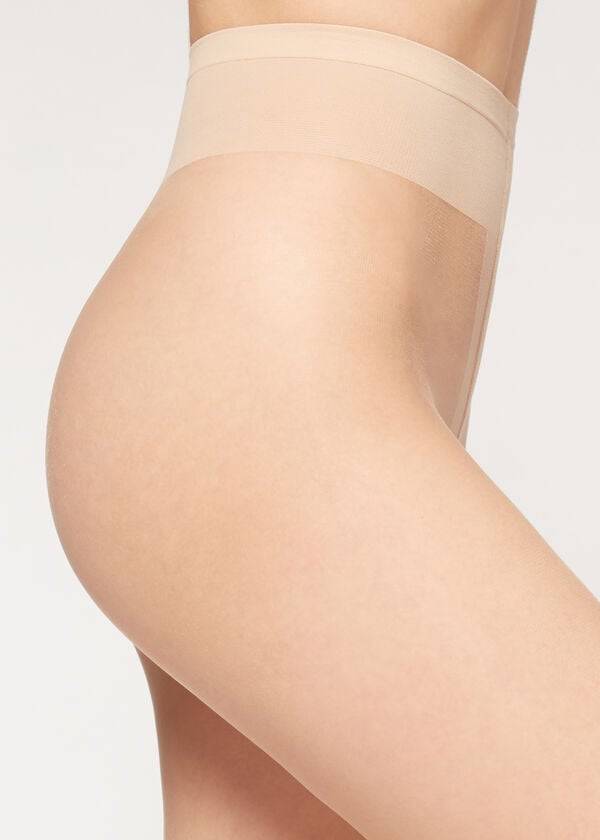 Calzedonia 8 Denier Ultra Sheer Strumpbyxor Dam Beige Beige | SE2970VD