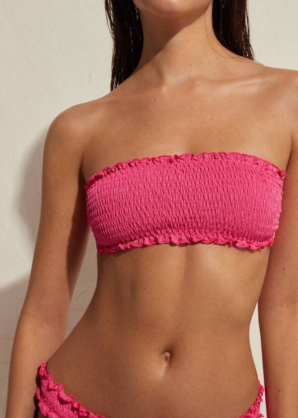 Calzedonia Bandeau Formentera Bikinitoppar Dam Rosa | SE2501UT