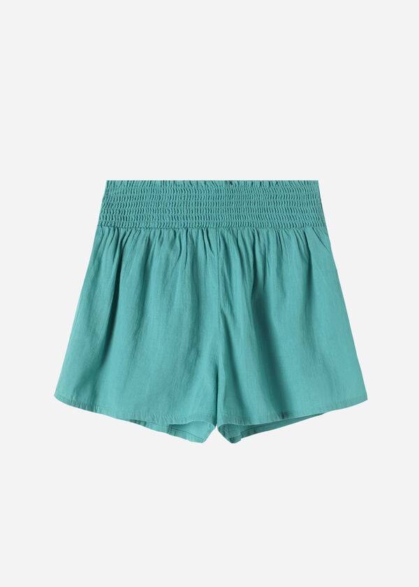 Calzedonia Bomull Shorts Cover Ups Dam Turkos | SE2072XF