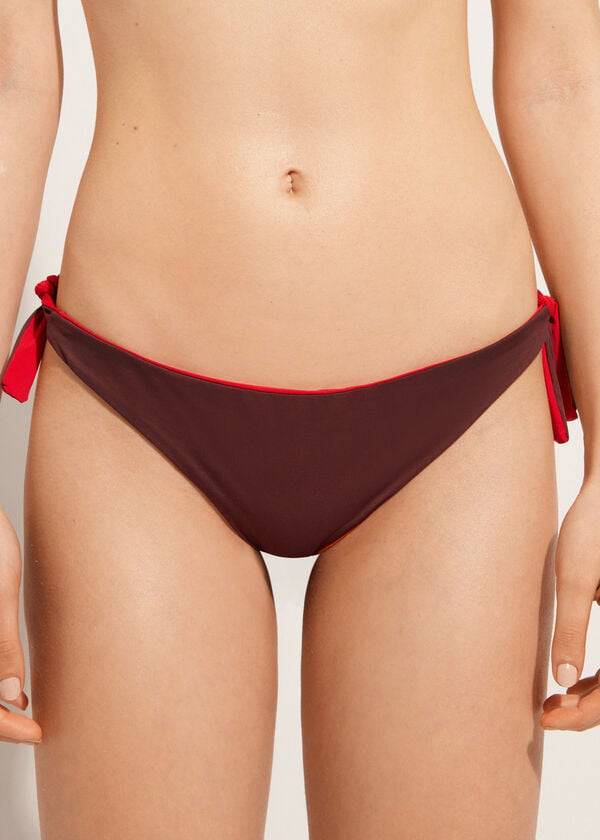 Calzedonia Bow Brazilian Indonesia Eco Bikiniunderdel Dam Röda | SE2888IS