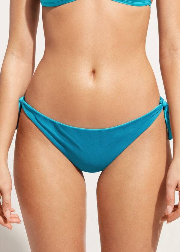 Calzedonia Bow Brazilian Indonesia Eco Bikiniunderdel Dam Turkos | SE2889UT