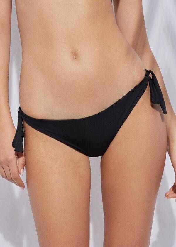 Calzedonia Bow Brazilian Indonesia Eco Bikiniunderdel Dam Svarta | SE2893EX