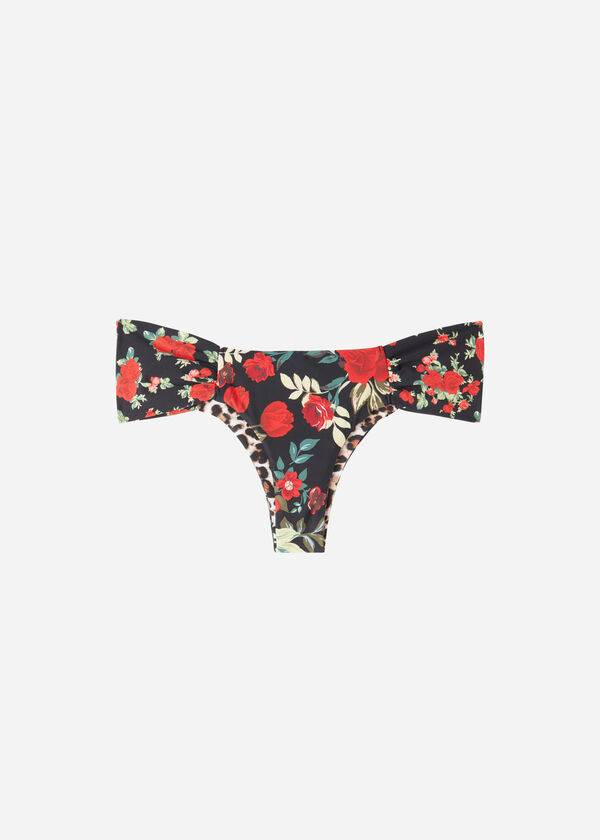 Calzedonia Brazilian Reversible Ruched Nizza Bikiniunderdel Dam Rosa Röda | SE2872BC