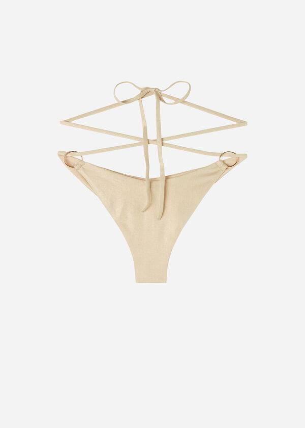 Calzedonia Brazilian String Abu Dhabi Bikiniunderdel Dam Guld | SE2865TV