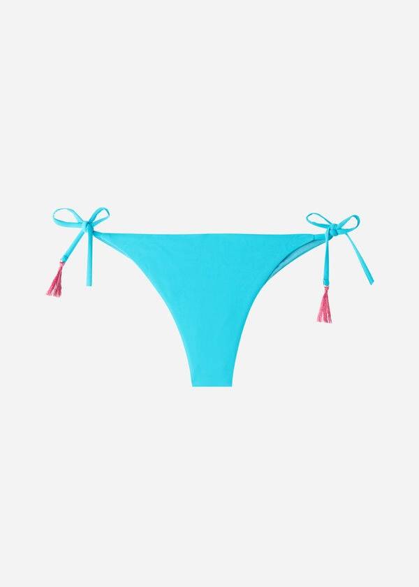 Calzedonia Brazilian String Capri Bikiniunderdel Dam Turkos | SE2862IS